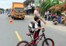 GUNA SITUASI ARUS LALIN PAGI HARI DALAM KEADAAN AMAN DAN LANCAR SAT LANTAS POLRES ABDYA GELAR GIAT STRONG POINT